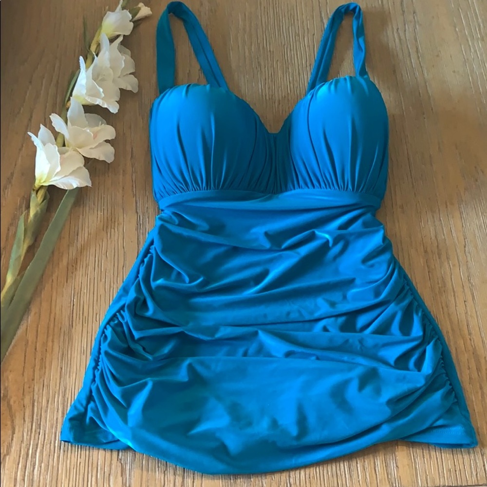 Profile by Gottex Ruched Tankini NWT
